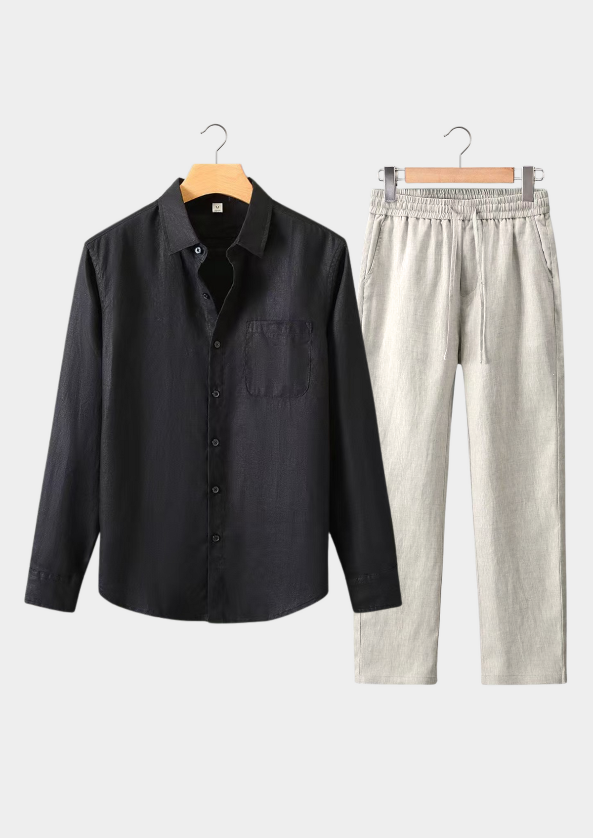 Auberon | Men's Long Sleeve Linen Set