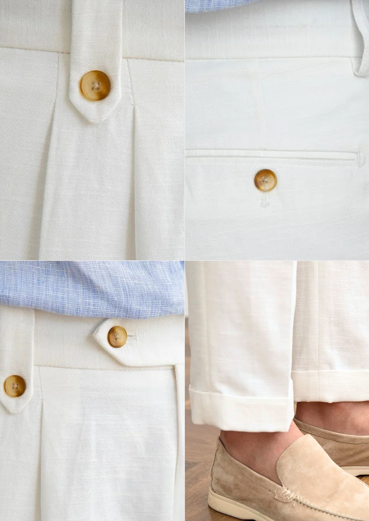 Emory | Men's Pleated Coastal Trousers