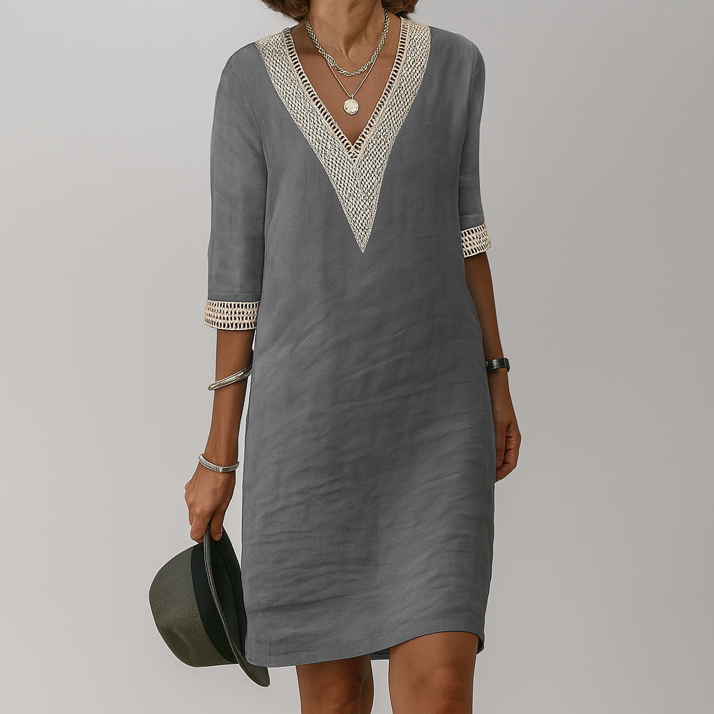 Orla | Women's Linen Summer Midi Dress