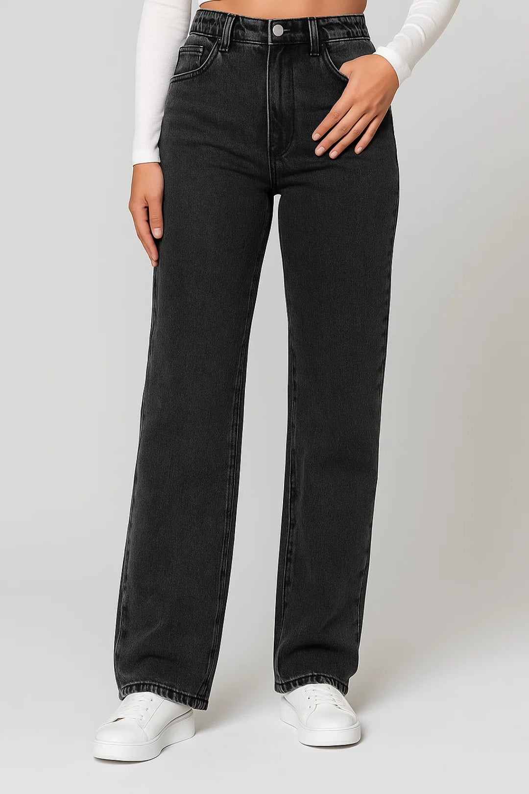 Amelia | Women's High-Waisted Straight Jeans