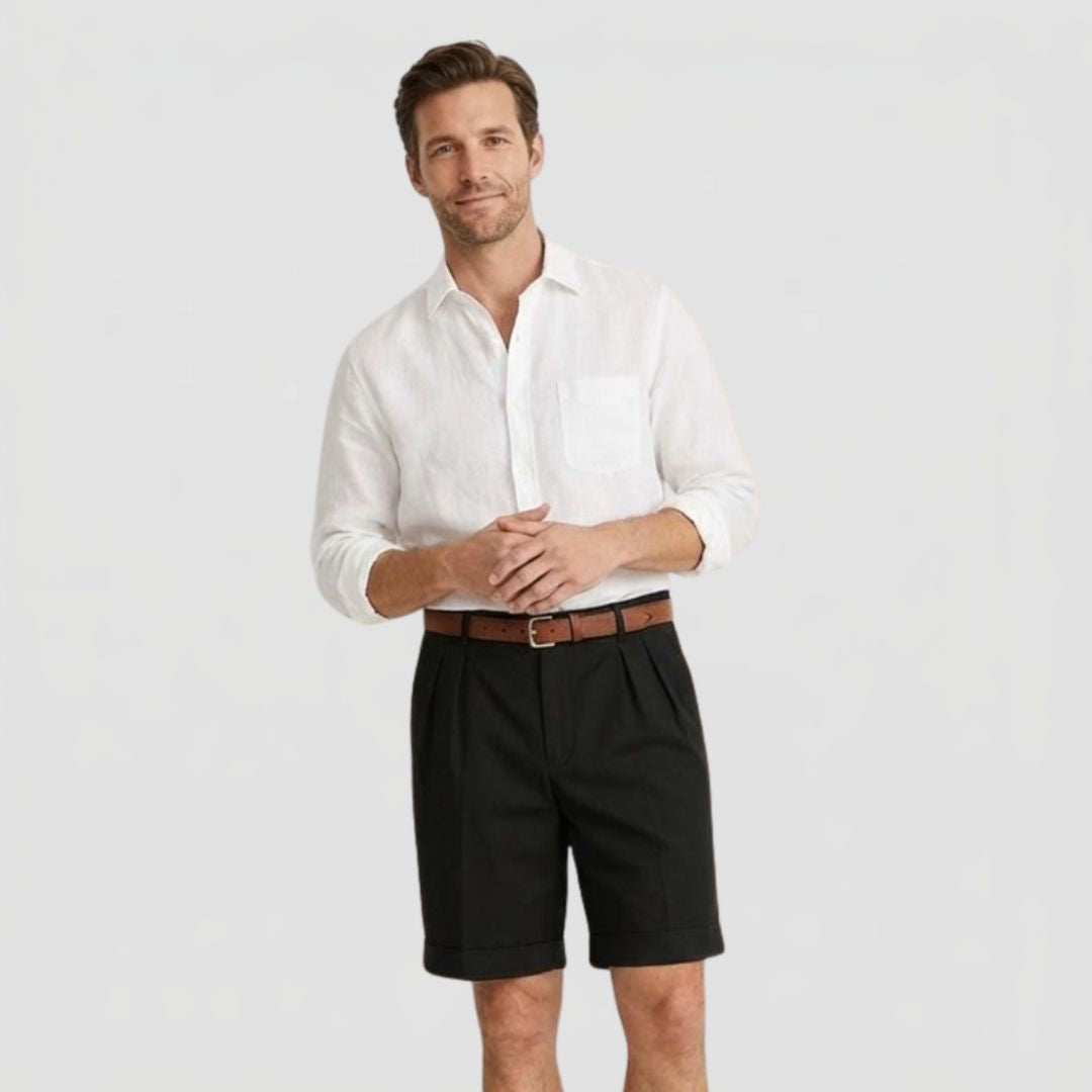 Alfred | Men's Double Pleat Chino Shorts