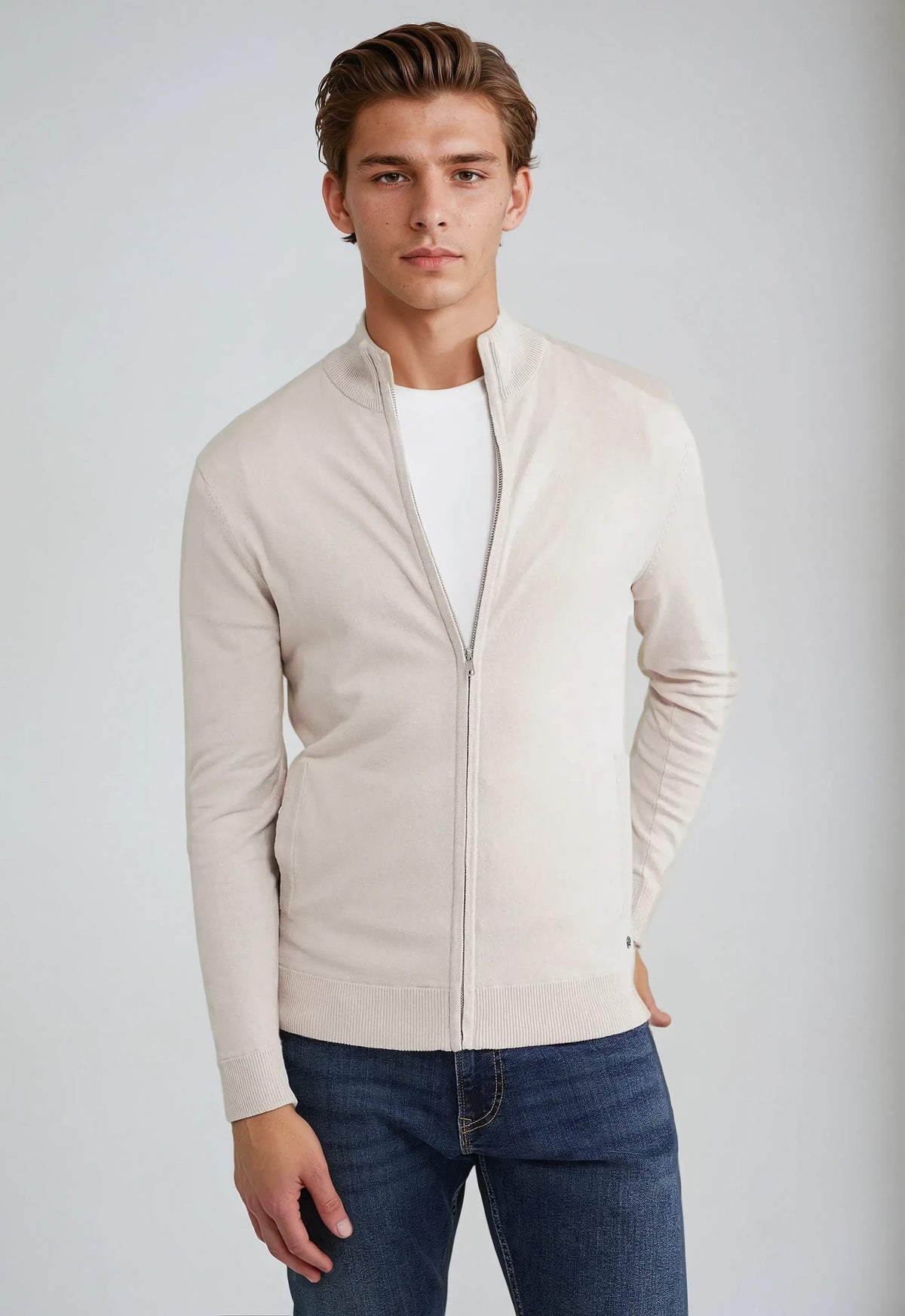 Michael | Men's Half Zip High Neck Sweater