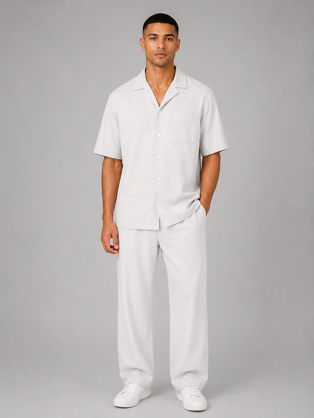 Cedric | Men's Short Sleeve Shirt and Trouser Co-Ord Set