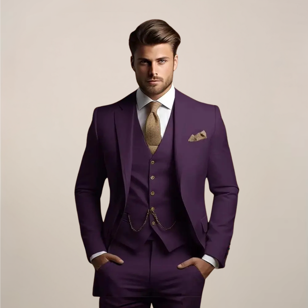 Victor | Men's Formal Three-Piece Suit