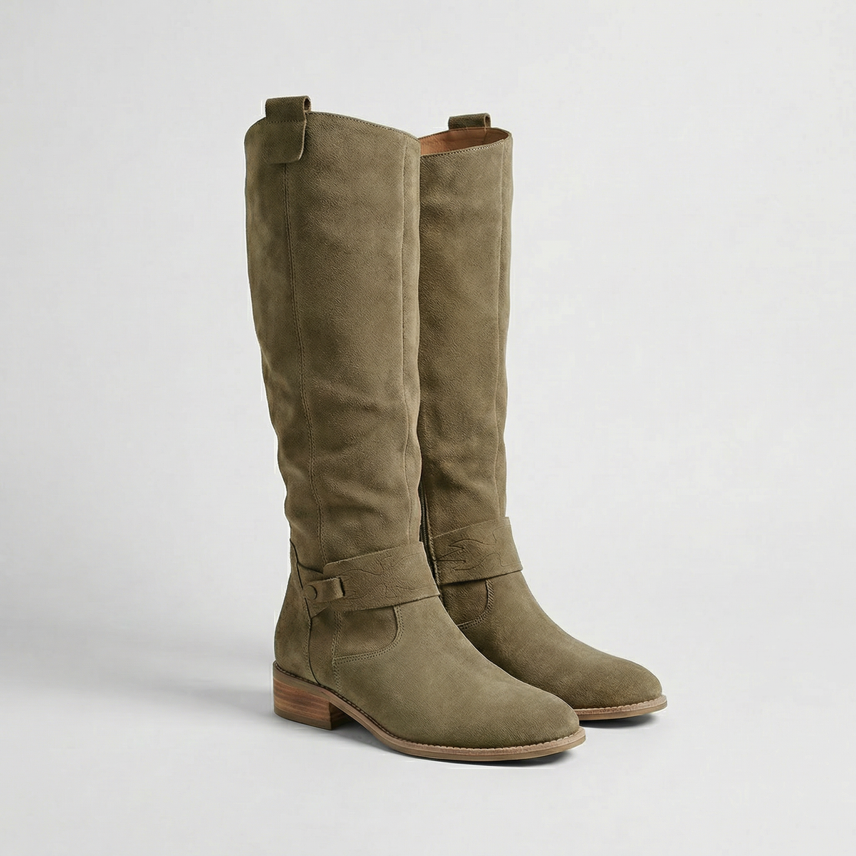 Isadora | Women's Suede Look Slouch Boots