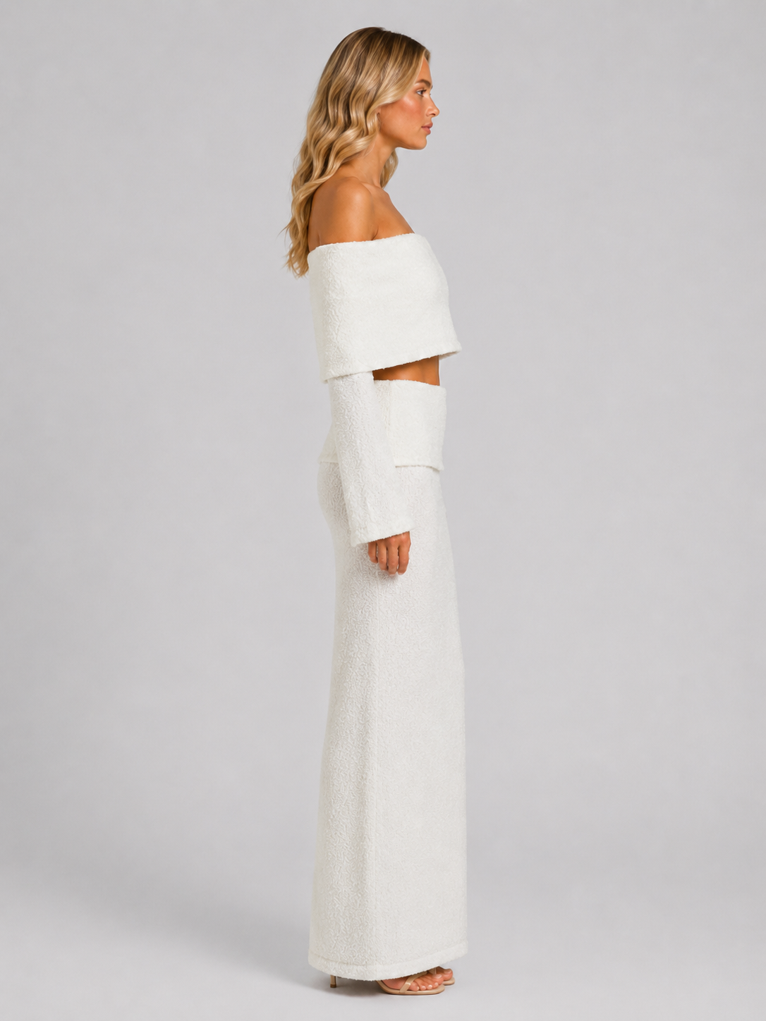 Guinevere | Women's Off-Shoulder Maxi Skirt Two-Piece Set