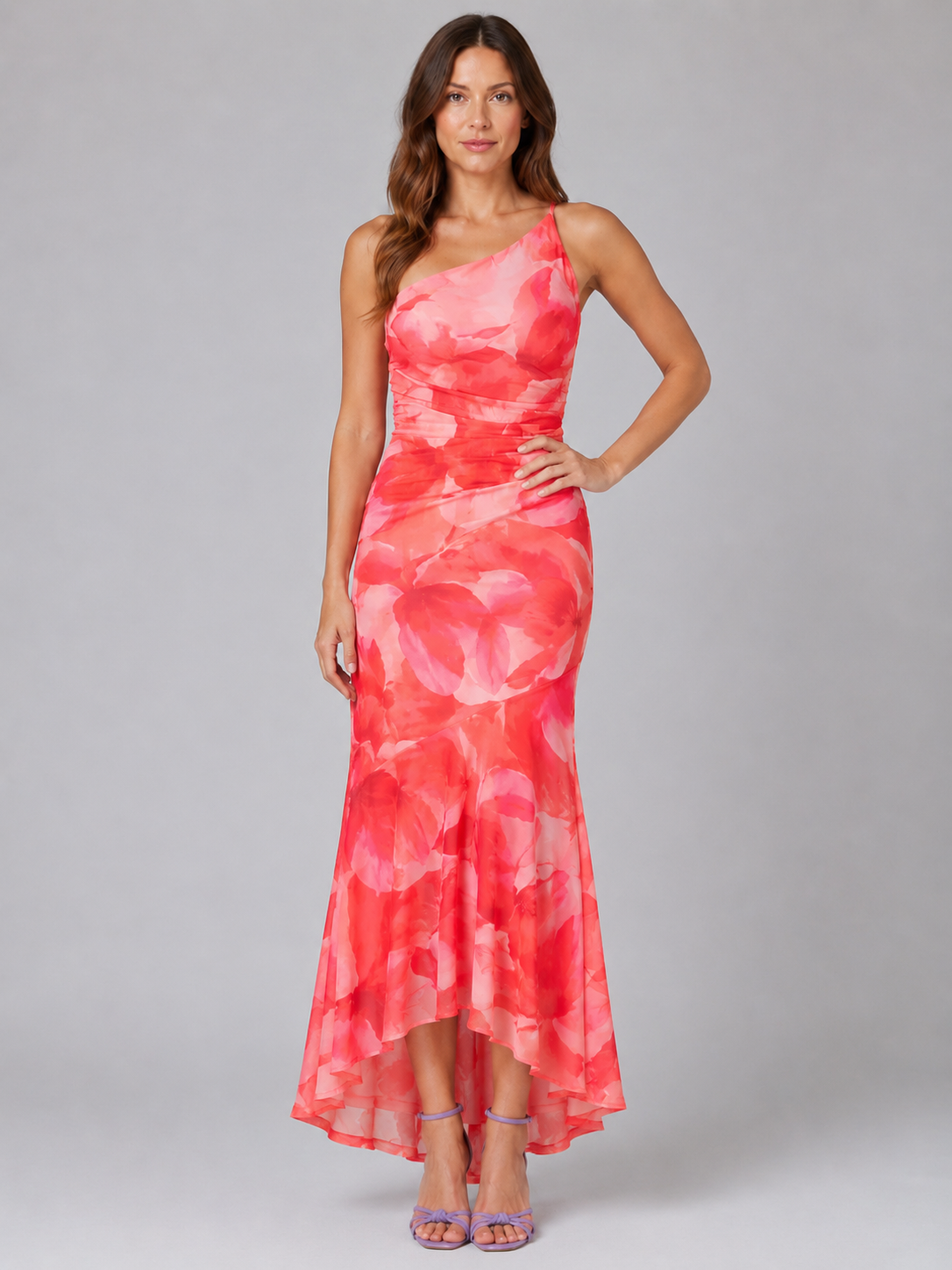 Violetta | Women's One Shoulder Floral Maxi Dress