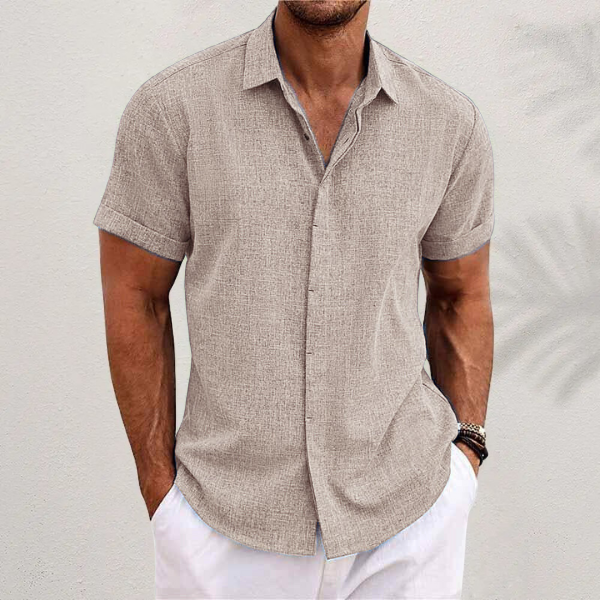 Samuel | Men's Short Sleeve Linen Shirt