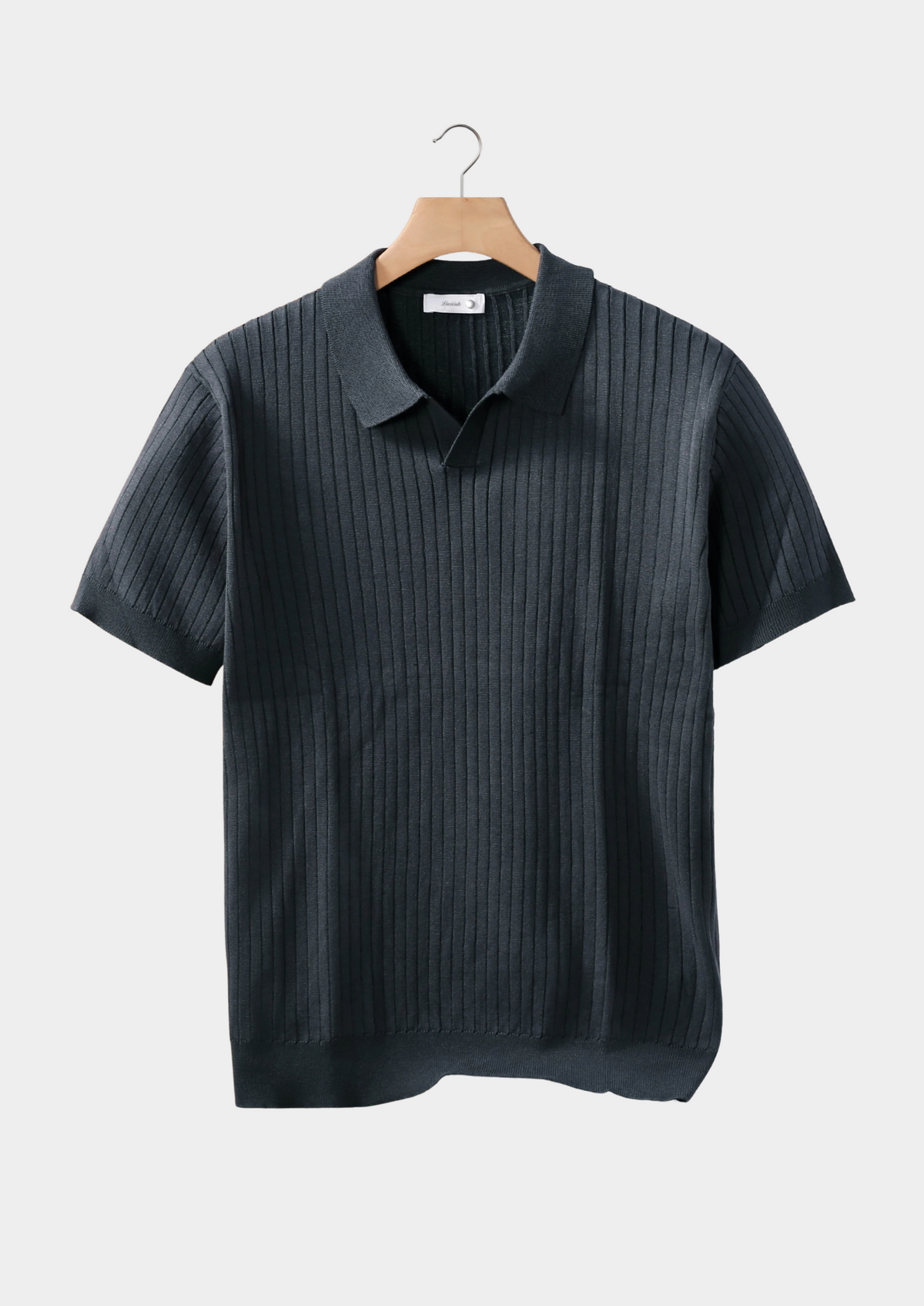 Ashby | Men's Ribbed Buttonless Polo