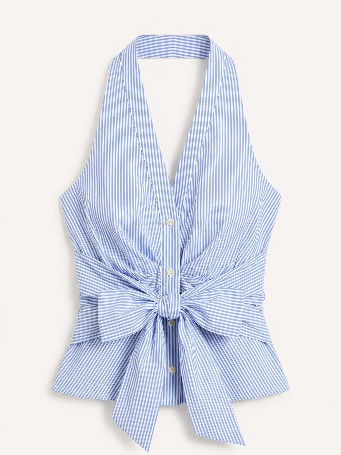Posy | Women's Striped Bow Halter Top
