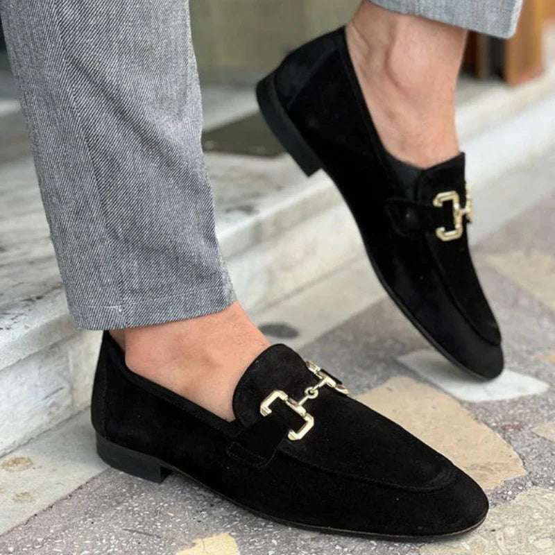 Connor | Men's Metal Detail Slip-On Loafers