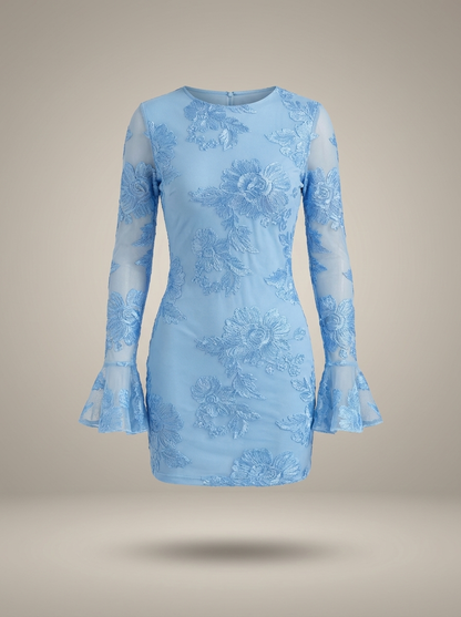 Cressida | Women's Floral Flare Sleeve Mini Dress
