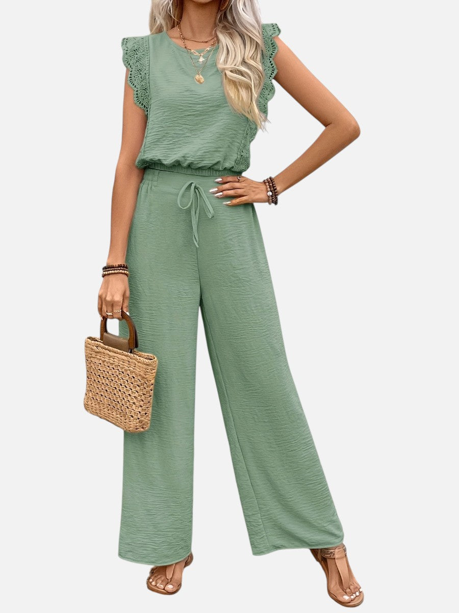 Delphine | Women's Relaxed Top and Wide Leg Trouser Set