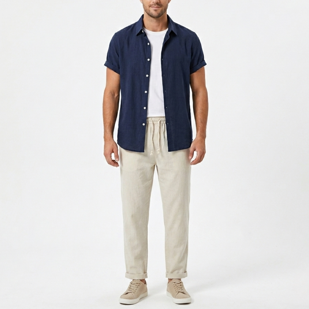 Marlon | Men's Short Sleeve Shirt and Trouser Co-Ord Set