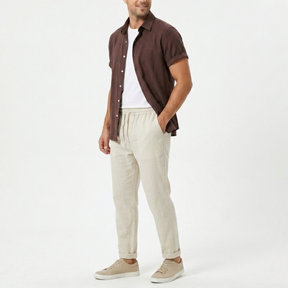 Marlon | Men's Short Sleeve Shirt and Trouser Co-Ord Set