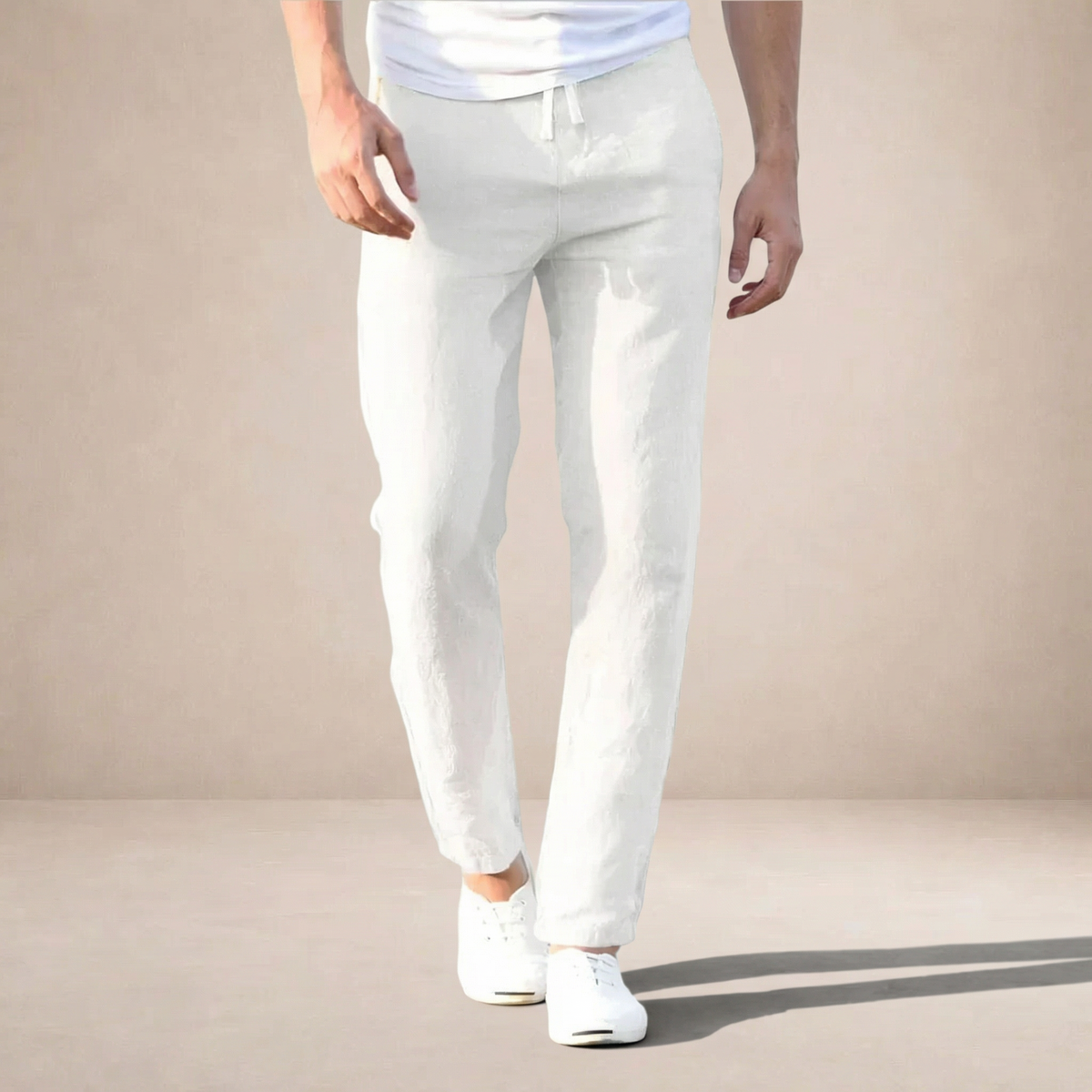 Albert | Men's Straight Leg Linen Trousers