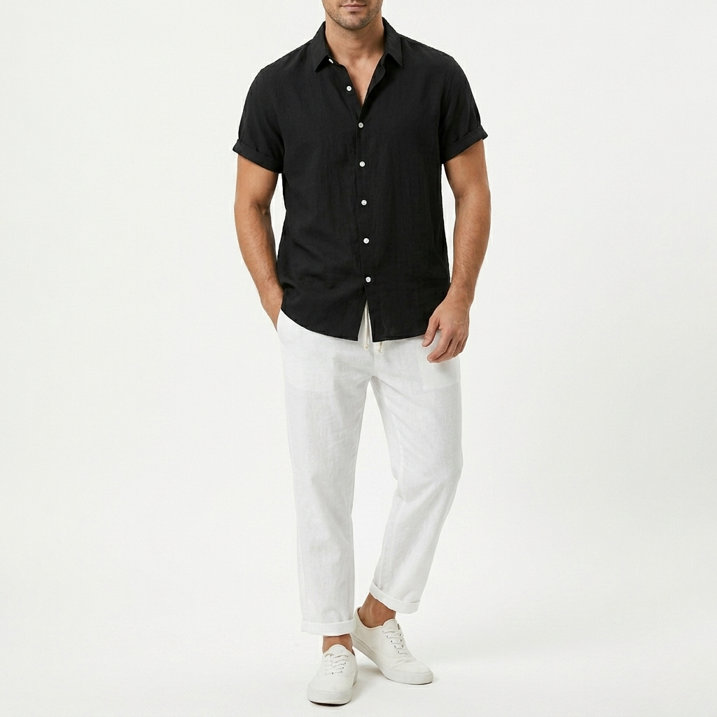 Marlon | Men's Short Sleeve Shirt and Trouser Co-Ord Set