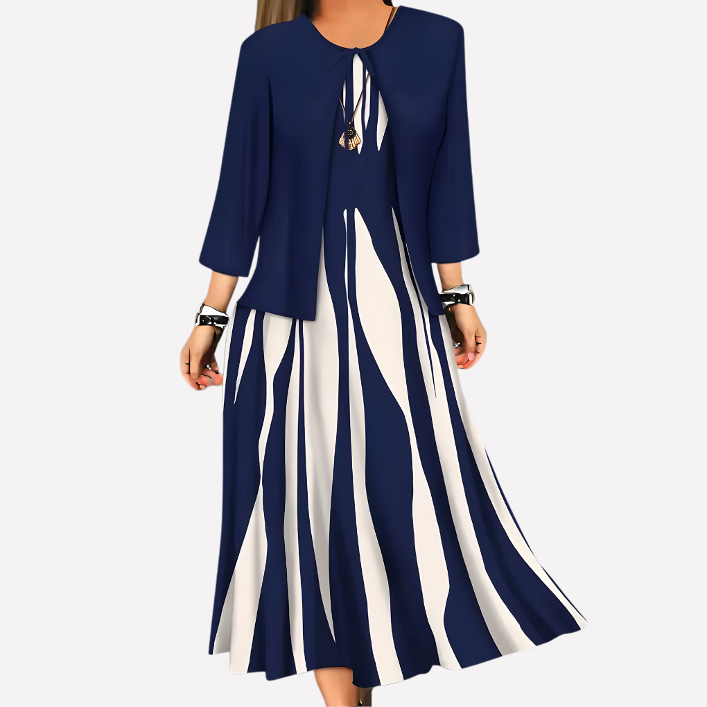 Linnea | Women's Blouse and Printed Dress Set