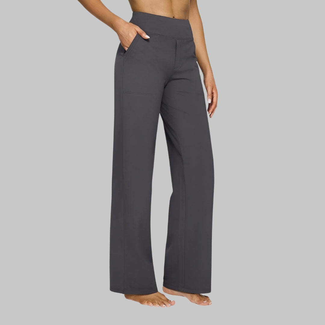 Wren | Women's High Waist Straight Leg Trousers