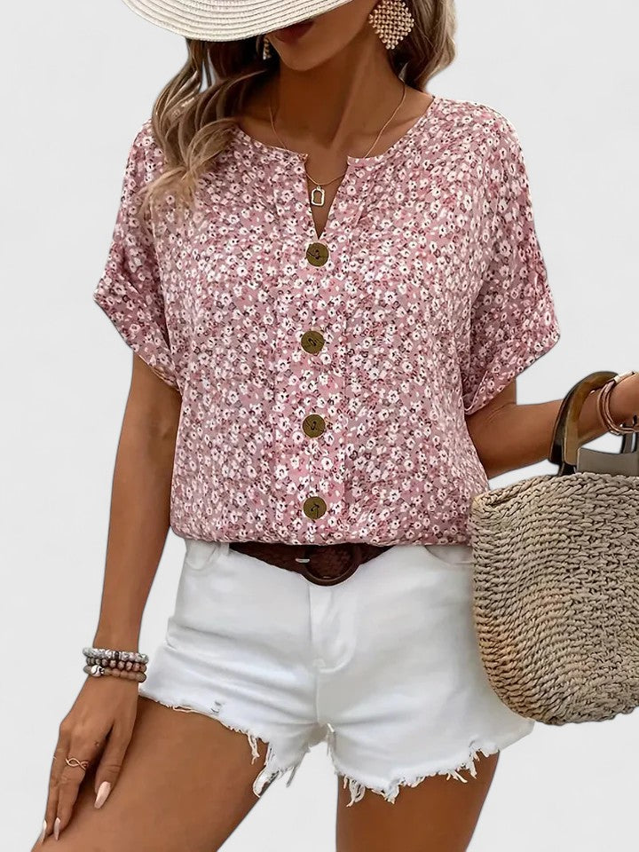 Deidre | Women's Floral Relaxed-Fit Top