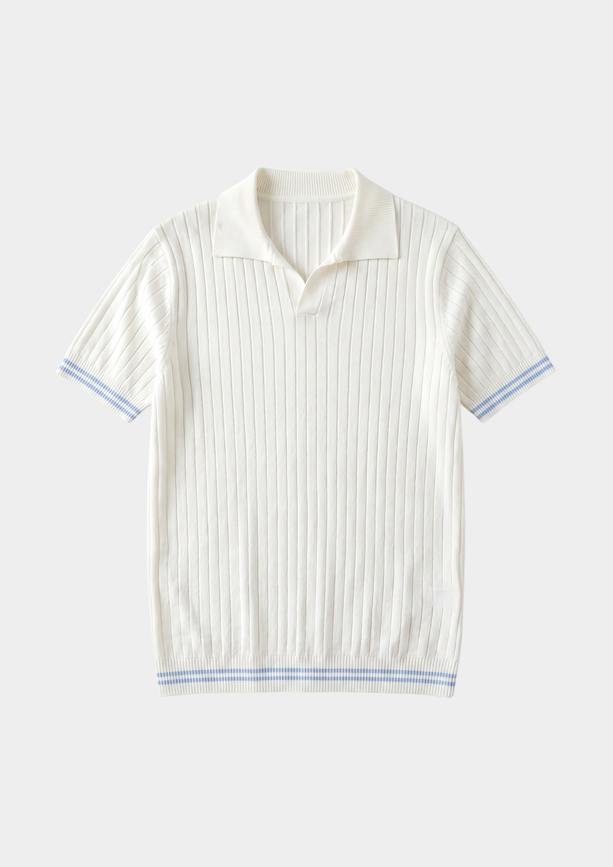 Whitfield | Men's Ribbed Buttonless Polo