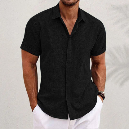 Samuel | Men's Short Sleeve Linen Shirt