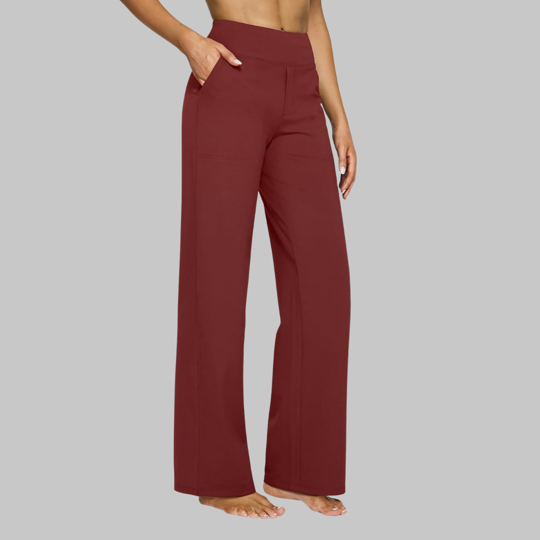 Wren | Women's High Waist Straight Leg Trousers