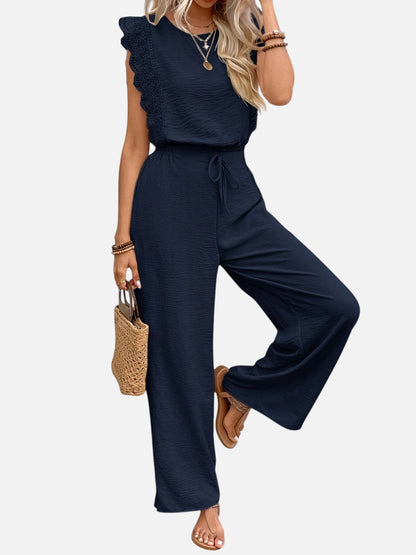 Delphine | Women's Relaxed Top and Wide Leg Trouser Set