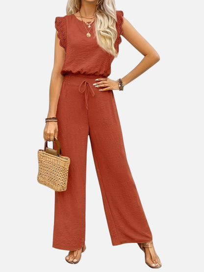 Delphine | Women's Relaxed Top and Wide Leg Trouser Set