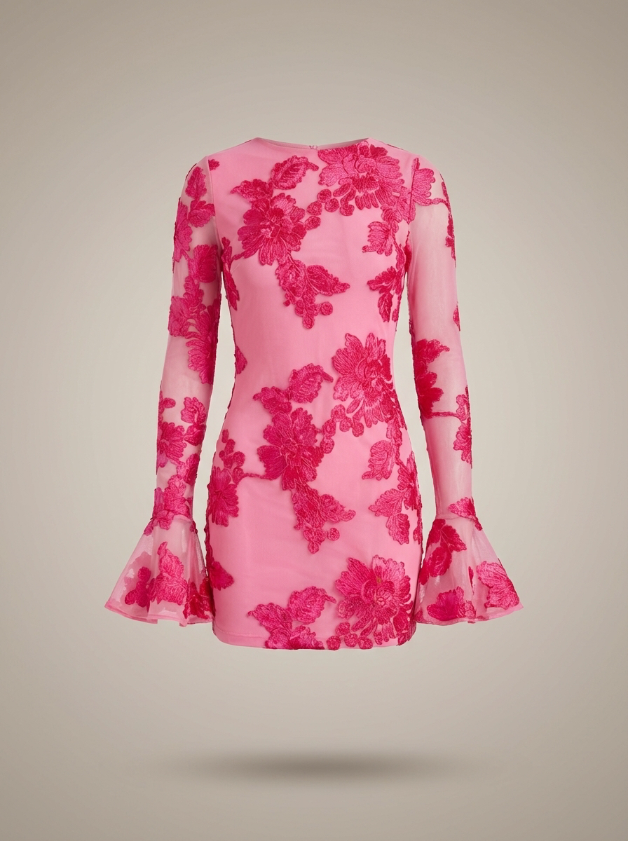 Cressida | Women's Floral Flare Sleeve Mini Dress