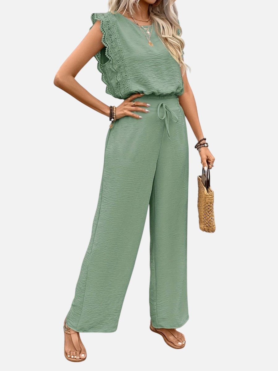 Delphine | Women's Relaxed Top and Wide Leg Trouser Set