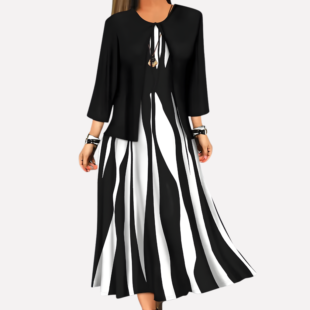 Linnea | Women's Blouse and Printed Dress Set