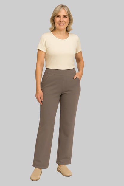 Wren | Women's High Waist Straight Leg Trousers