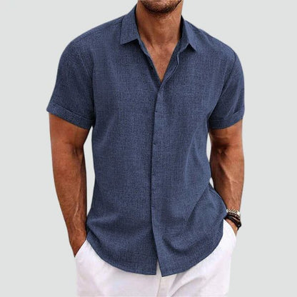 Samuel | Men's Short Sleeve Linen Shirt