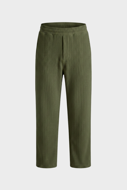 Wilder | Men's Textured Straight Cut Trousers
