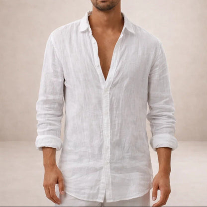 Charlie | Men's Long Sleeve Linen Shirt