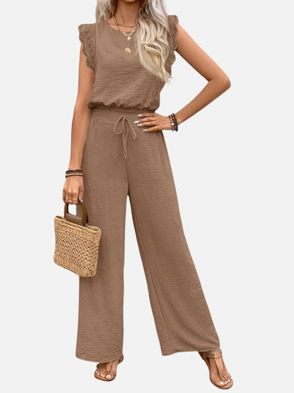 Delphine | Women's Relaxed Top and Wide Leg Trouser Set