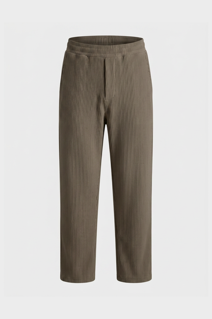 Wilder | Men's Textured Straight Cut Trousers