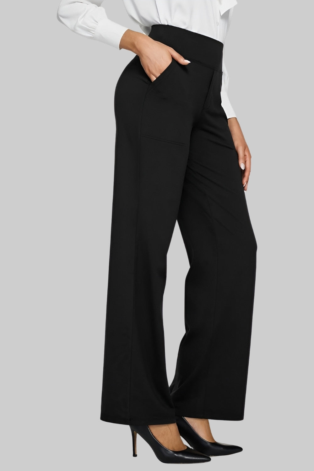 Wren | Women's High Waist Straight Leg Trousers