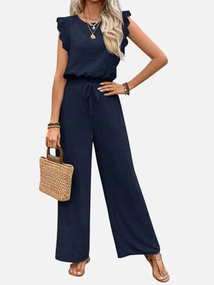 Delphine | Women's Relaxed Top and Wide Leg Trouser Set