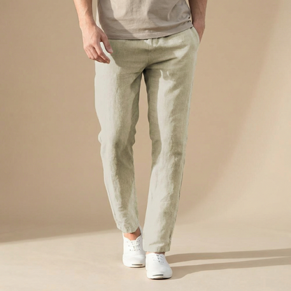 Albert | Men's Straight Leg Linen Trousers