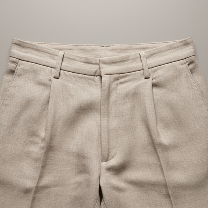 Florian | Men's Straight Leg Linen Trousers