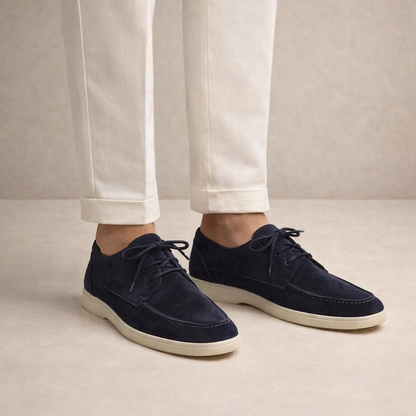 Maxwell | Men's Suede Lace-Up Loafers