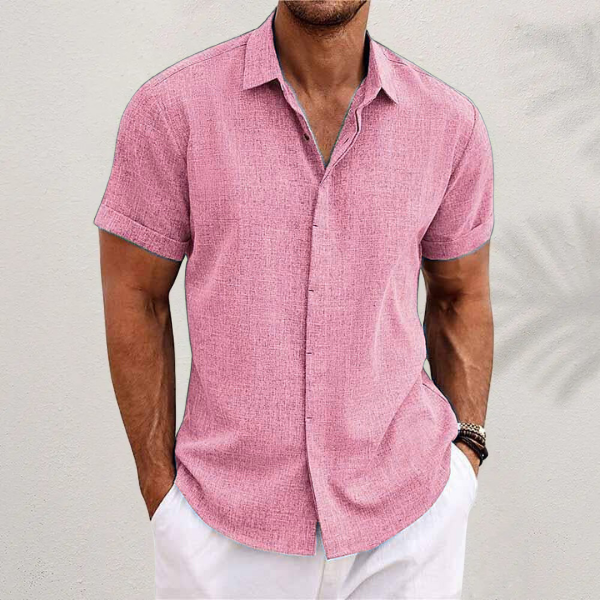 Samuel | Men's Short Sleeve Linen Shirt