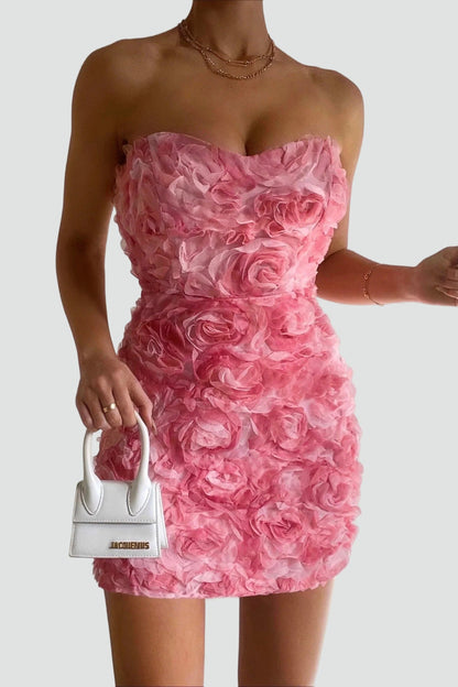 Elizabeth | Women's Strapless Floral Maxi Dress