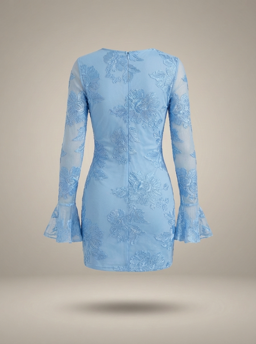 Cressida | Women's Floral Flare Sleeve Mini Dress