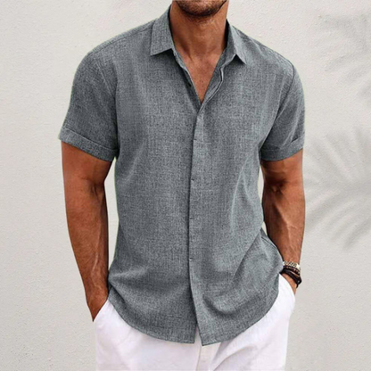 Samuel | Men's Short Sleeve Linen Shirt