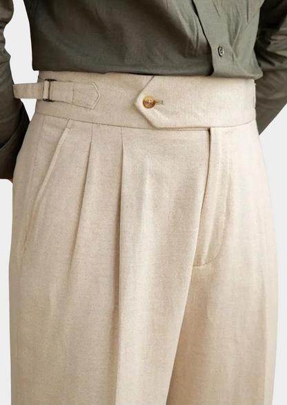 Thatcher | Men's Pleated Coastal Trousers