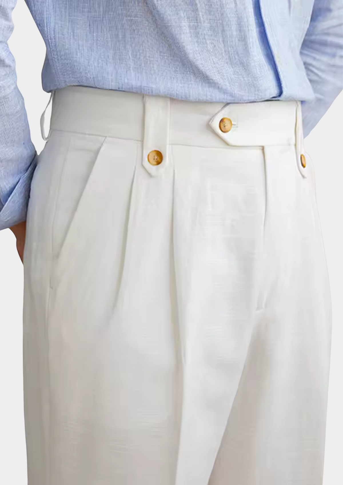 Emory | Men's Pleated Coastal Trousers