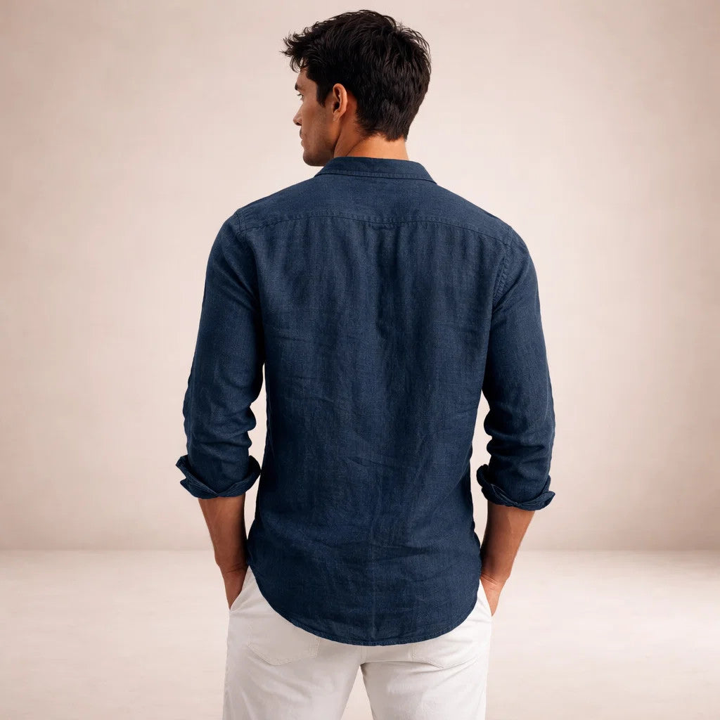 Charlie | Men's Long Sleeve Linen Shirt
